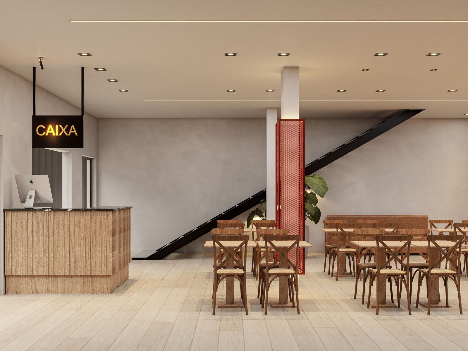 Recepção comercial Confort Arquitetura